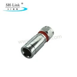 Waterproof IP67 RF coaxial F male connector for RG6 cable